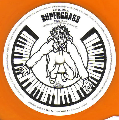 Supergrass : Alright / Time (7", Single, Ora)