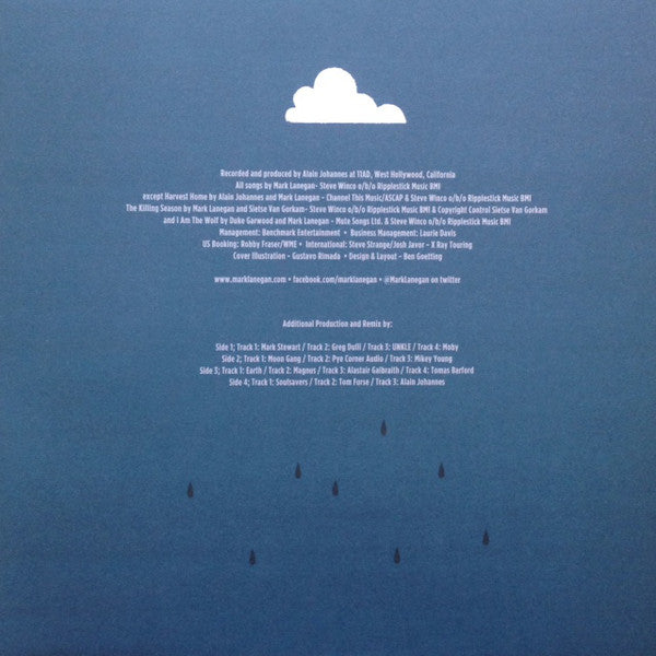 Mark Lanegan Band : A Thousand Miles Of Midnight (Phantom Radio Remixes) (2xLP, Album)