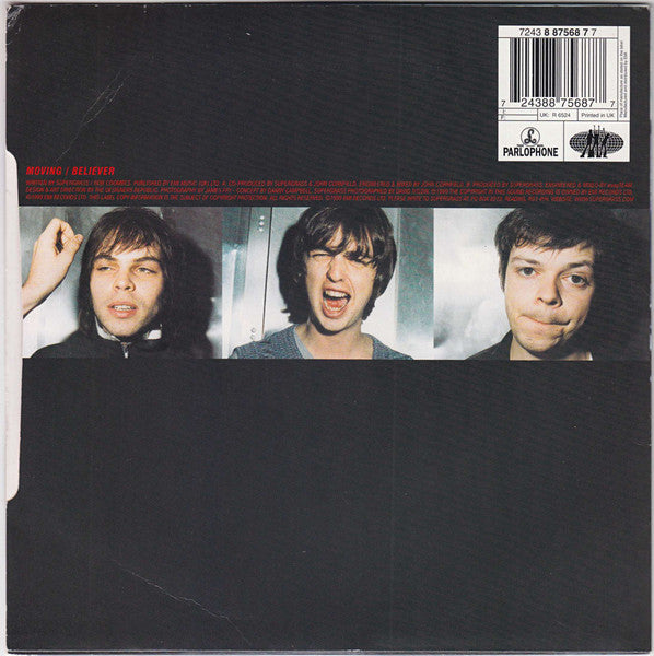 Supergrass : Moving (7", Single, Ltd, Blu)