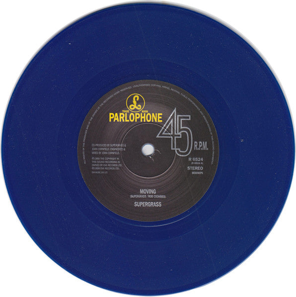 Supergrass : Moving (7", Single, Ltd, Blu)
