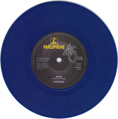 Supergrass : Moving (7", Single, Ltd, Blu)