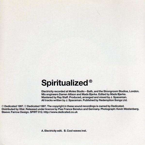 Spiritualized®* : Electricity (7", Single, Ltd)