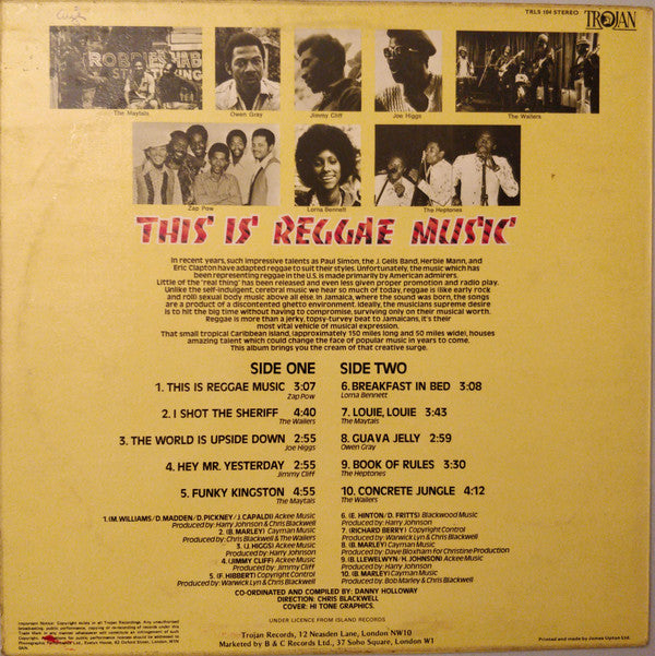 Various : This Is Reggae Music (LP, Comp)