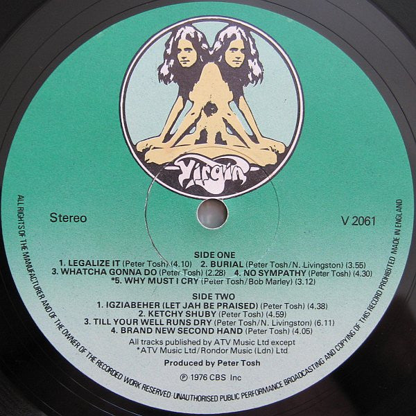 Peter Tosh : Legalize It (LP, Album, Gat)