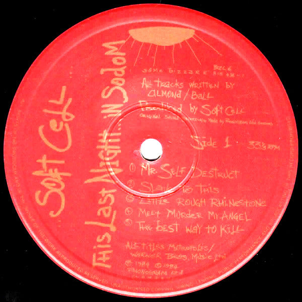 Soft Cell : This Last Night...In Sodom (LP, Album)