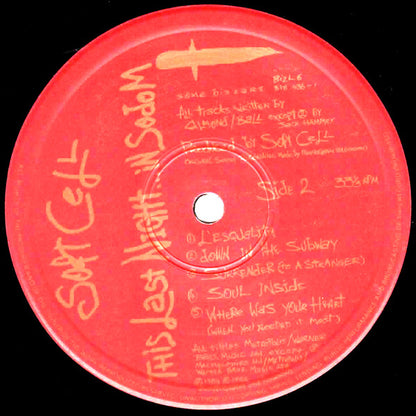 Soft Cell : This Last Night...In Sodom (LP, Album)