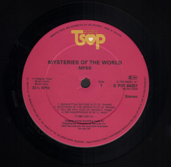 MFSB : Mysteries Of The World (LP, Album)