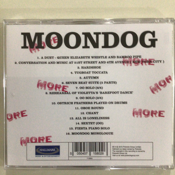 Moondog (2) : More Moondog (CD, Album, RE)