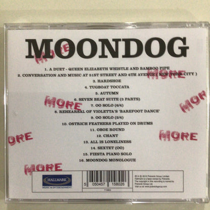 Moondog (2) : More Moondog (CD, Album, RE)