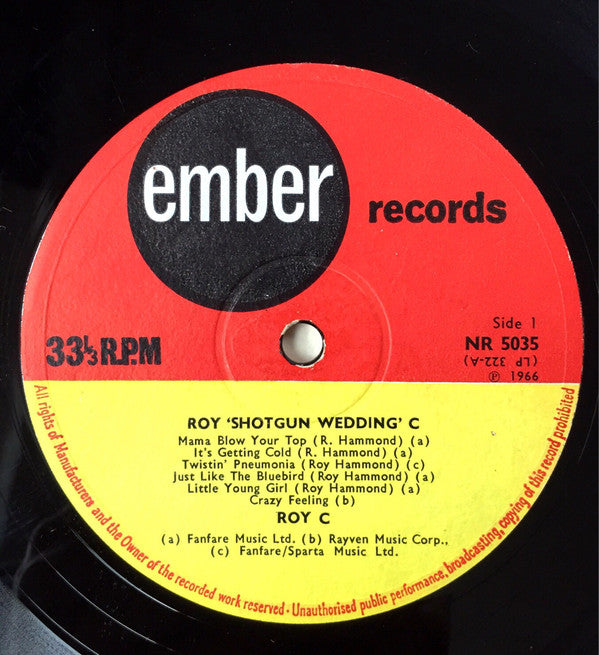 Roy "Shotgun Wedding" C* : That "Shotgun Wedding" Man (LP, Album)