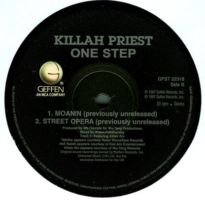 Killah Priest : One Step (12")