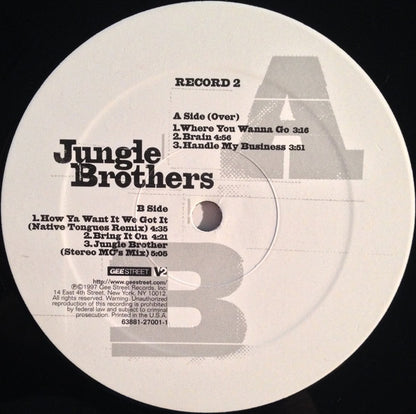 Jungle Brothers : Raw Deluxe (2xLP, Album, Ltd)