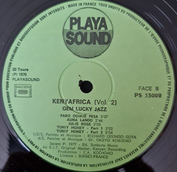 Gem Lucky Jazz : Kenyafrica ! 2 (LP, Comp)