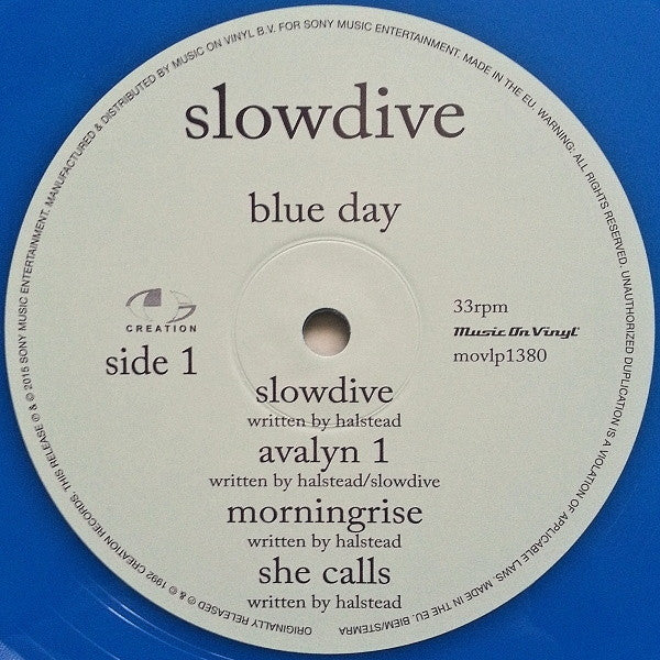 Slowdive : Blue Day (LP, RSD, Comp, Ltd, Num, RE, Blu)