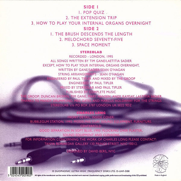 Charles Long & Stereolab : Music For The Amorphous Body Study Center (10", Album, Ltd)