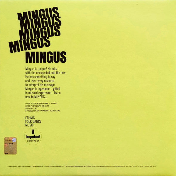 Charles Mingus : Mingus Mingus Mingus Mingus Mingus (LP, Album, RE, Gat)