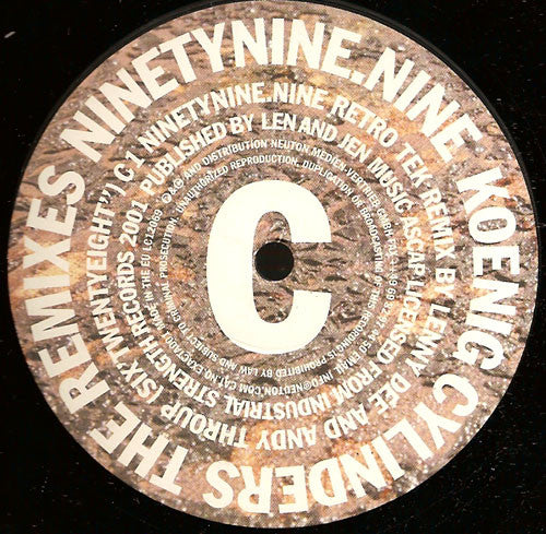 Koenig Cylinders : NinetyNine.Nine - The Remixes (2x12")