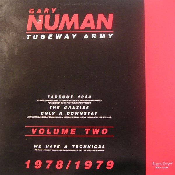 Numan* / Tubeway Army : 1978 / 1979 Volume Two - (A Collection Of Unreleased Recordings) (12", EP, Comp, Red)