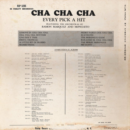 Ramón Márquez & His Orchestra / Ramon Monchito Y Su Orquesta : Cha Cha Cha Every Pick A Hit (LP, Album)