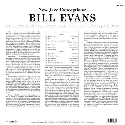 Bill Evans : New Jazz Conceptions (LP, Album, Mono, RE, 180)