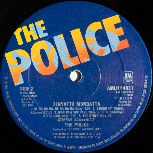 The Police : Zenyatta Mondatta (LP, Album)