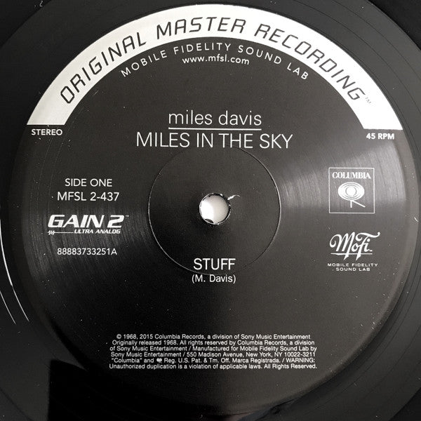 【最終値下】Miles Davis Miles in the Sky レコード Miles Davis : Miles In The Sky 2x12