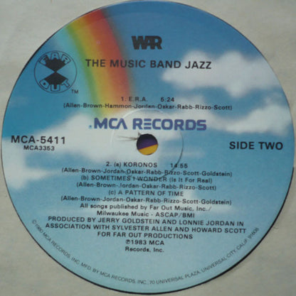 War : The Music Band Jazz (LP, Album, Glo)