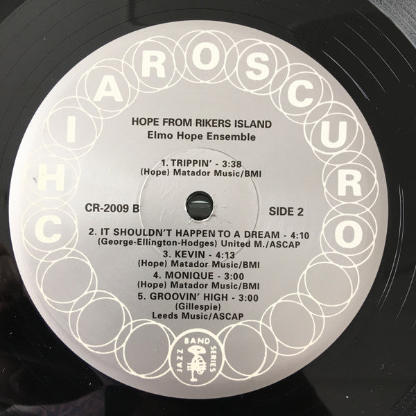 Elmo Hope Ensemble : Hope From Rikers Island (LP, Album, Ltd, RE, 180)