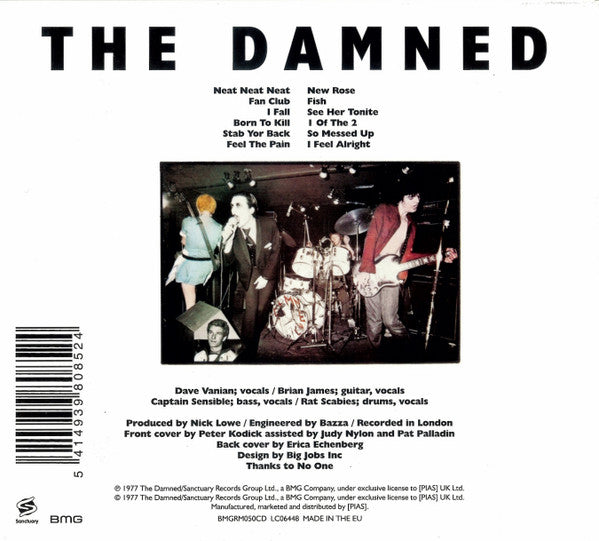 The Damned : Damned Damned Damned (CD, Album, RE, Dig)