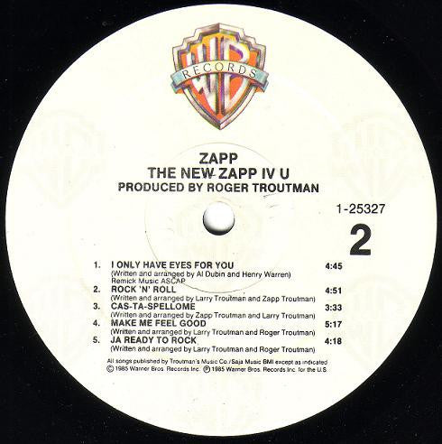 Zapp : The New Zapp IV U (LP, Album, All)