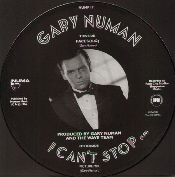 Gary Numan : I Can't Stop (12", Single, Pic)