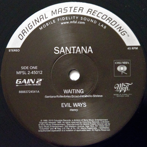 Santana : Santana (2x12", Album, Ltd, Num, RE, RM, 180)