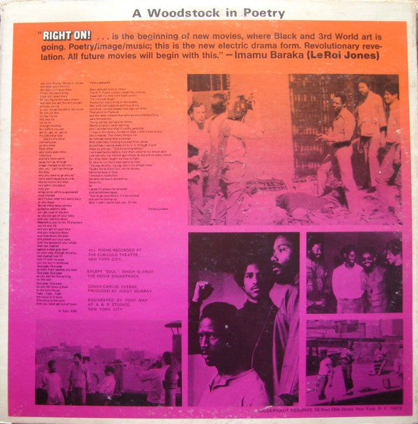 The Original Last Poets* : Right On! (Original Soundtrack) (LP, Album)