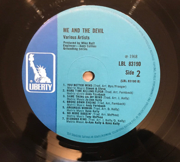 Various : The Anthology Of British Blues: Me And The Devil (LP, Album, Mono)