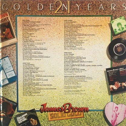 James Brown : Solid Gold (30 Golden Hits 21 Golden Years) (2xLP, Album, Comp, Mono, Gat)