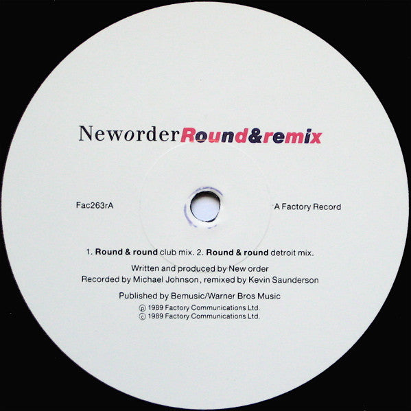 Neworder* : Round&remix (12", Single, 3 T)