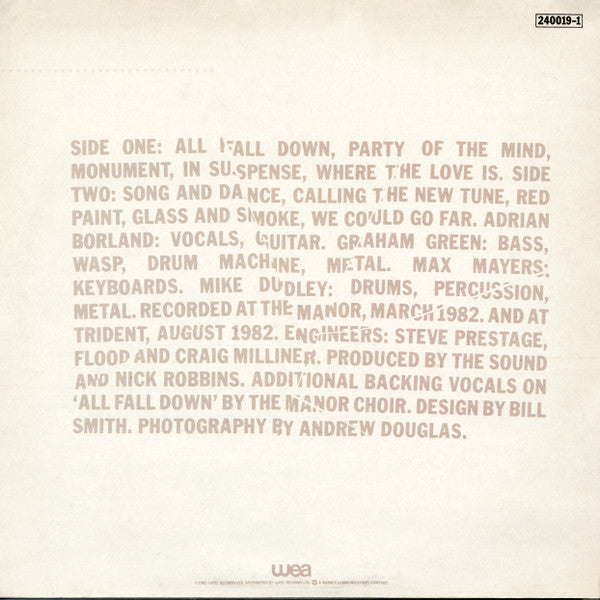 The Sound (2) : All Fall Down (LP, Album)