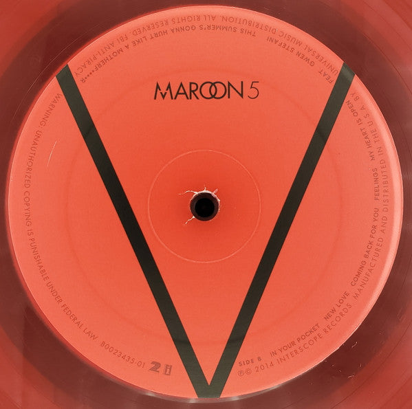 Maroon 5 : V (LP, Album, RE, Red)