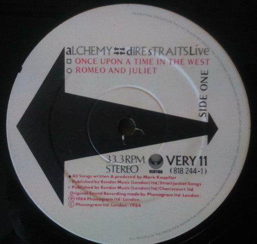 Dire Straits : Alchemy - Dire Straits Live (2xLP, Album, Gat)