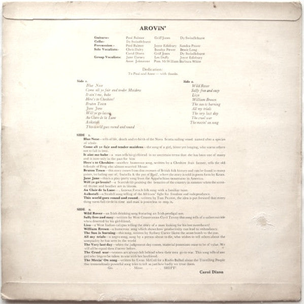 Swindlefolk : A-Rovin' (LP)