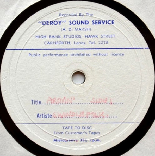 Swindlefolk : A-Rovin' (LP)
