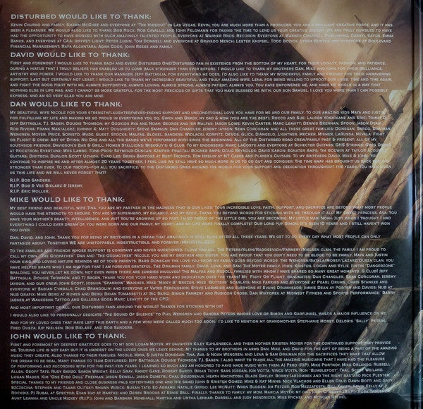 Disturbed : Immortalized (LP + LP, S/Sided, Etch + Album)