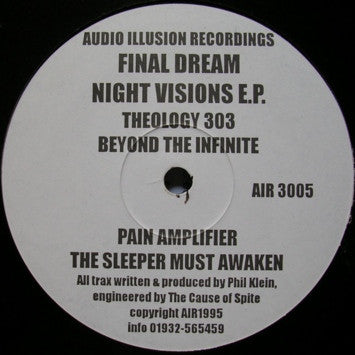 Final Dream : Night Visions EP (12", EP)