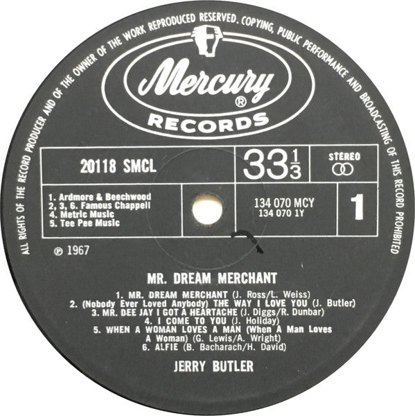 Jerry Butler : Mr. Dream Merchant (LP, Album)