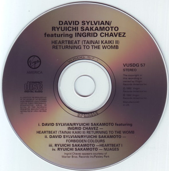 Ryuichi Sakamoto & David Sylvian : Heartbeat (CD, Single + Box, Ltd)