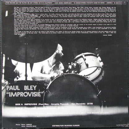 Paul Bley : Improvisie (LP, Album)