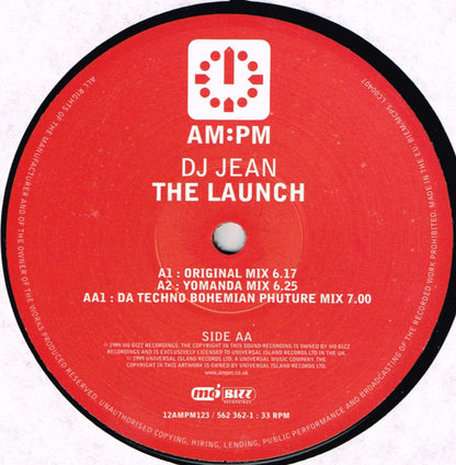 DJ Jean : The Launch (12", Single)