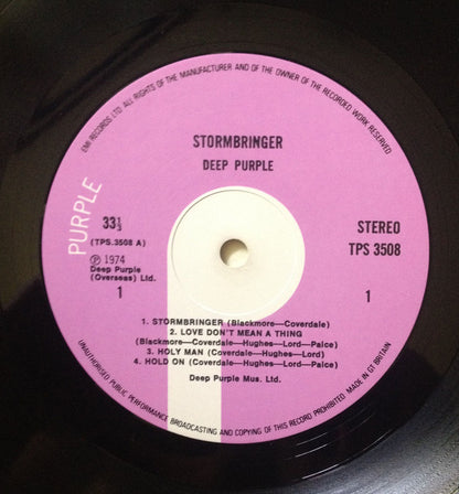 Deep Purple : Stormbringer (LP, Album)