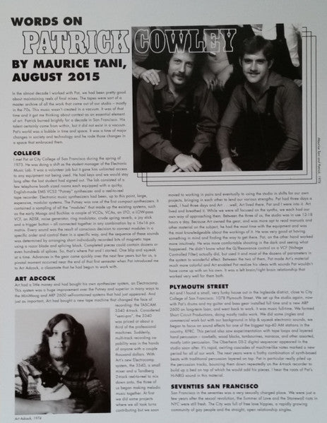 Patrick Cowley : Muscle Up (2xLP, Album, Comp, RM)