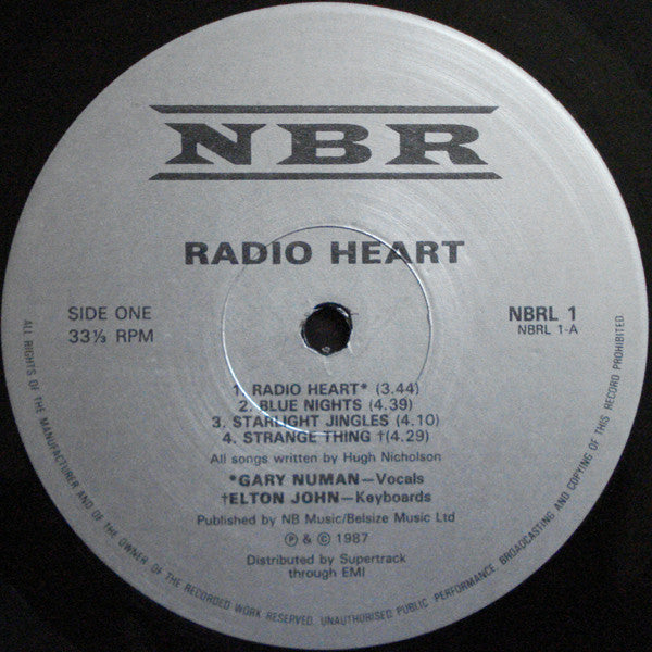 Radio Heart Featuring Gary Numan : Radio Heart (LP, Album)